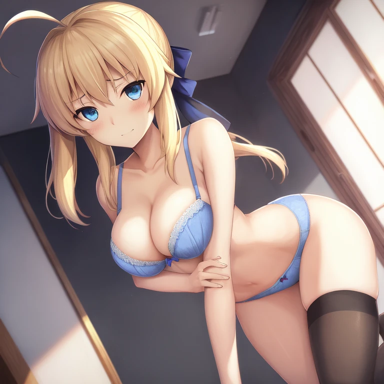 [Holara] Indoor Anime style Fate Saber Embarrassed Bra [Illustration]